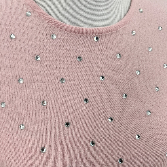 Ronny Kobo Womens Chani Bodysuit Ballet Pink Rhinestone Size Small - Picture 4 of 12